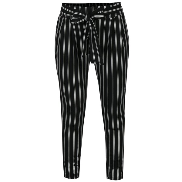 Pantaloni negru&alb cu dungi Haily’s Emilia