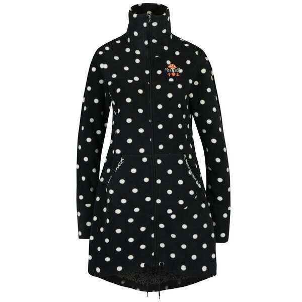 Jacheta lunga negru & crem cu buline Blutsgeschwister