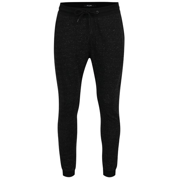Pantaloni sport negru melanj ONLY & SONS Fiske