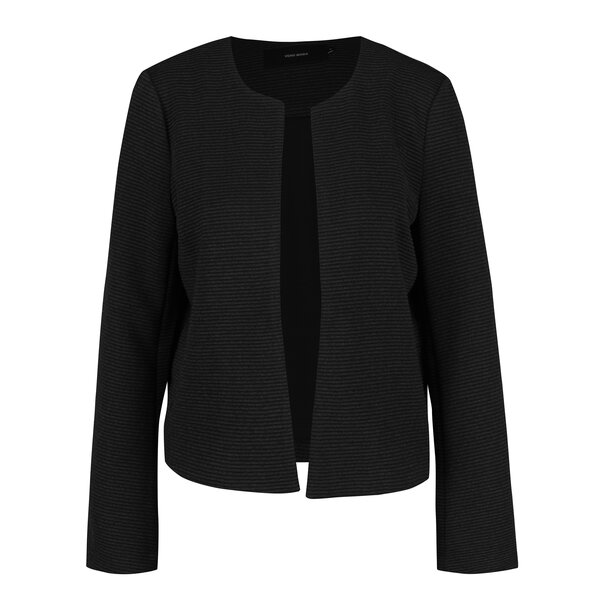 Sacou negru cu dungi in relief VERO MODA Eva