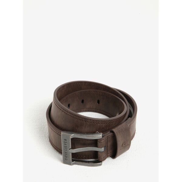 Curea maro cu aspect de piele intoarsa Quiksilver