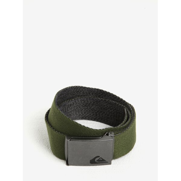 Curea verde inchis din textil Quiksilver