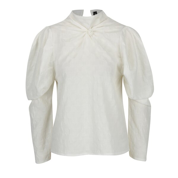 Bluza alba cu maneci clopot si spate gol Bianca Popp