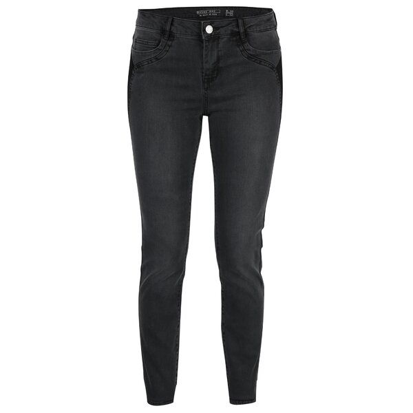 Blugi skinny gri inchis Noisy May Lucy