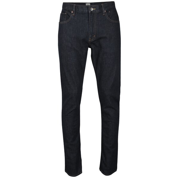 Blugi slim fit albastru inchis cu talie elastica Quiksilver