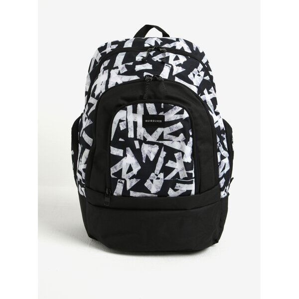 Rucsac negru&crem cu print abstract pentru barbati Quiksilver 28l