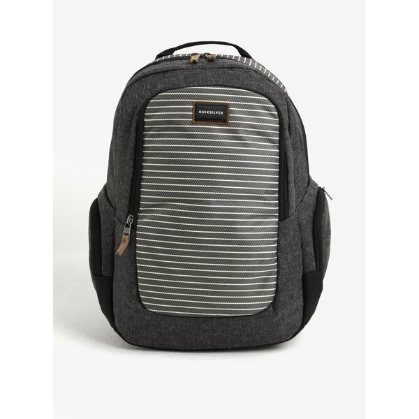 Rucsac gri in dungi cu buzunar impermeabil Quiksilver 25l