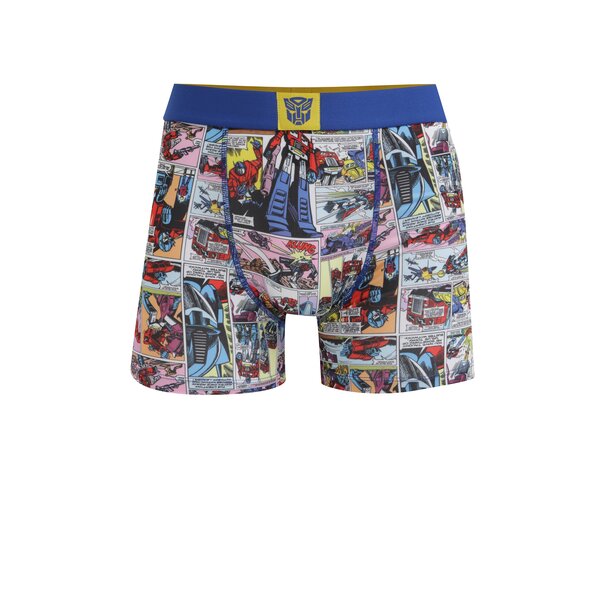 Boxeri albastri cu print pentru barbati Transformers Freegun