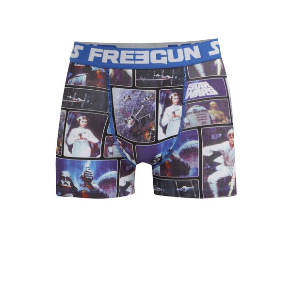 Boxeri albastri & bleumarin cu print Star Wars Freegun