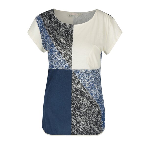 Tricou in trei culori cu print abstract Skunkfunk