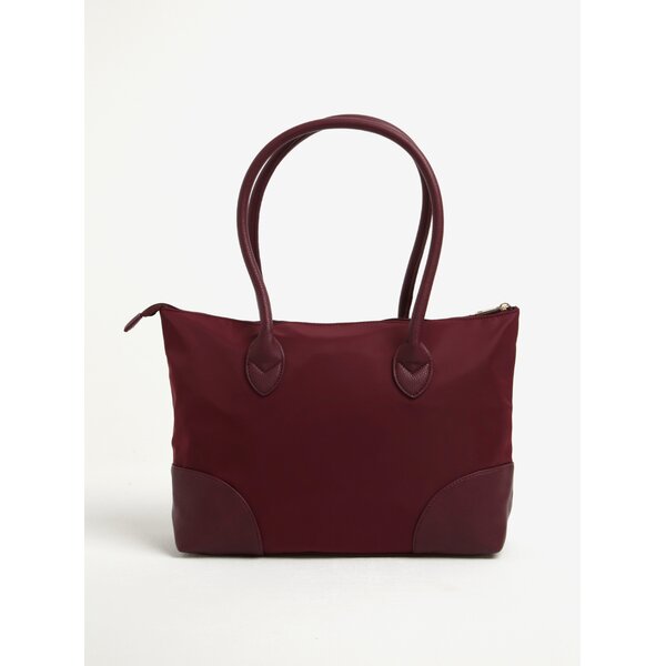 Geanta bordo cu detalii cu aspect de piele - Dorothy Perkins