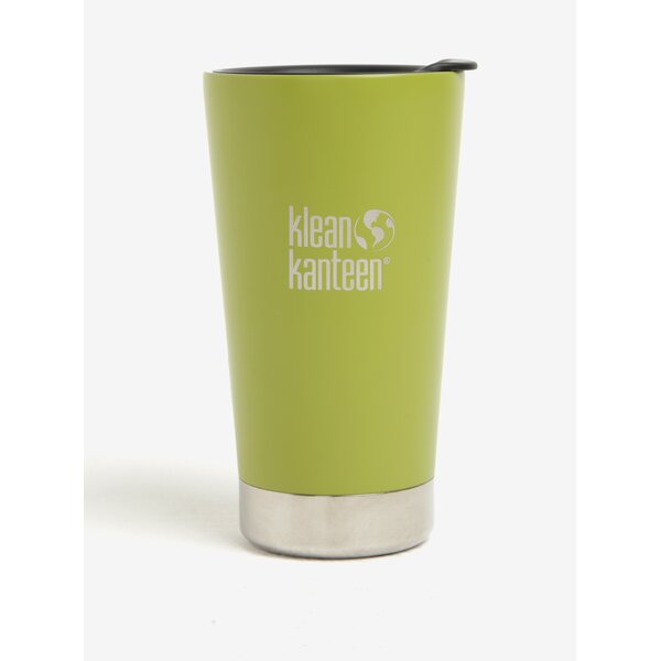 Cană termos verde & alb Klean Kanteen Insulated Tumbler 473 ml