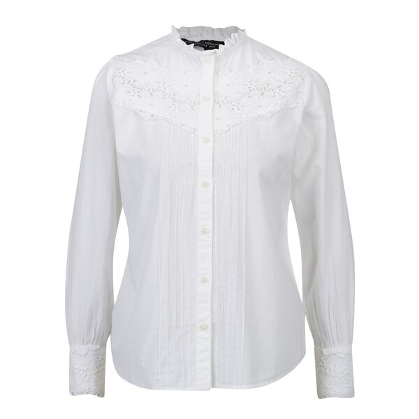 Camasa crem cu broderie sparta Dorothy Perkins