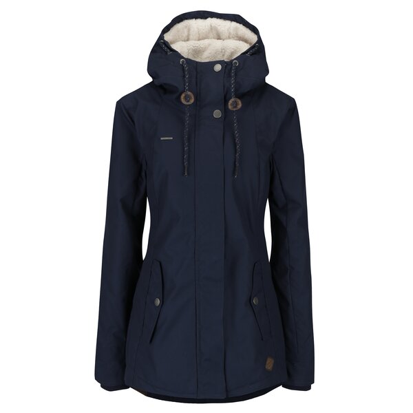 Geaca bleumarin de iarna cu gluga pentru femei - Ragwear Monade