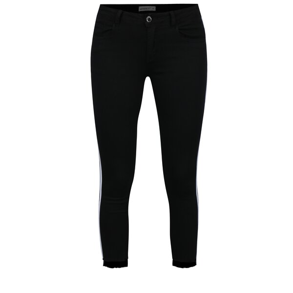 Pantaloni negri cu dungi albe laterale Haily´s Two