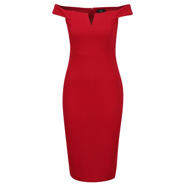 Rochie rosie cu umeri expusi AX Paris
