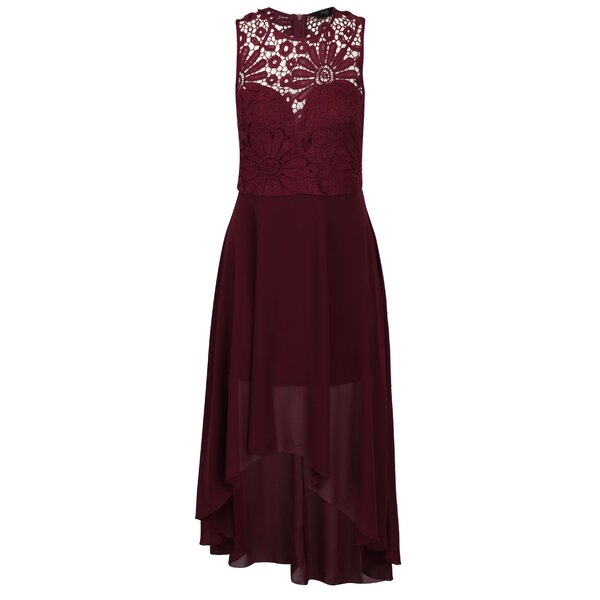 Rochie asimetrica bordo cu dantela AX Paris