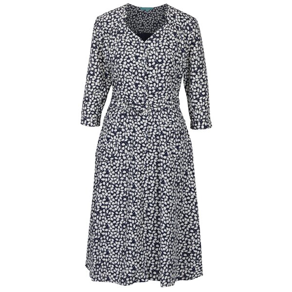Rochie cu print floral si cordon Fever London Morris
