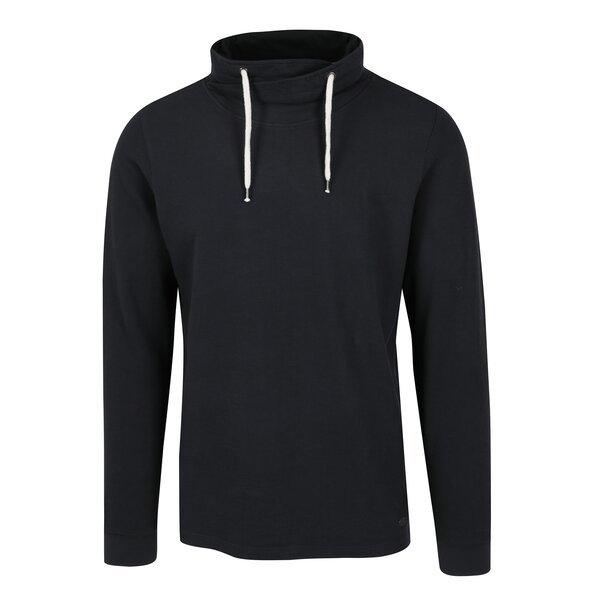 Bluza bleumarin slim fit cu guler inalt si asimetric s.Oliver