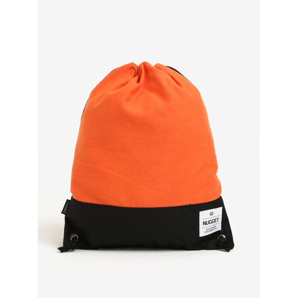 Rucsac oranj - negru cu snur ajustabil - NUGGET Hype 2