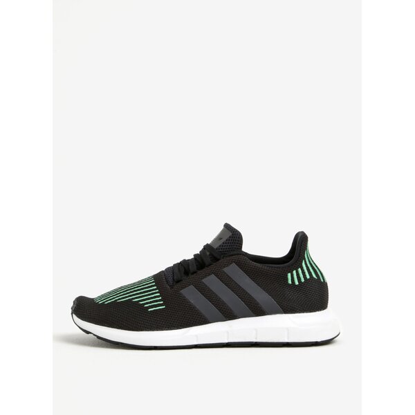 Pantofi sport negru cu verde adidas Originals Swift Run