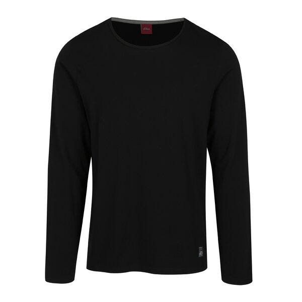 Bluza slim fit neagra pentru barbati s.Oliver