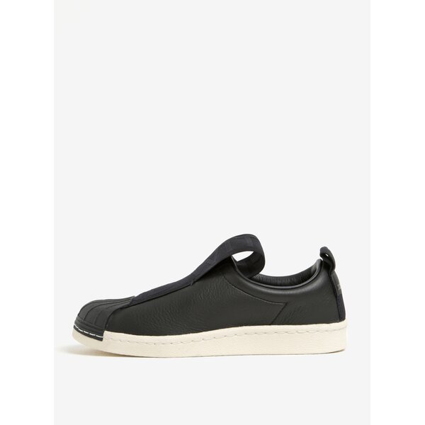 Pantofi sport negri slip on pentru femei adidas Originals Superstar