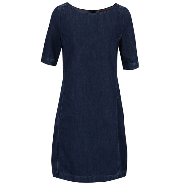 Rochie din denim albastru inchis cu buzunare s.Oliver