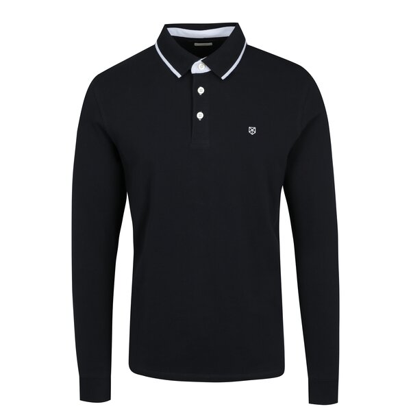Bluza polo bleumarin Jack & Jones Premium Paulos