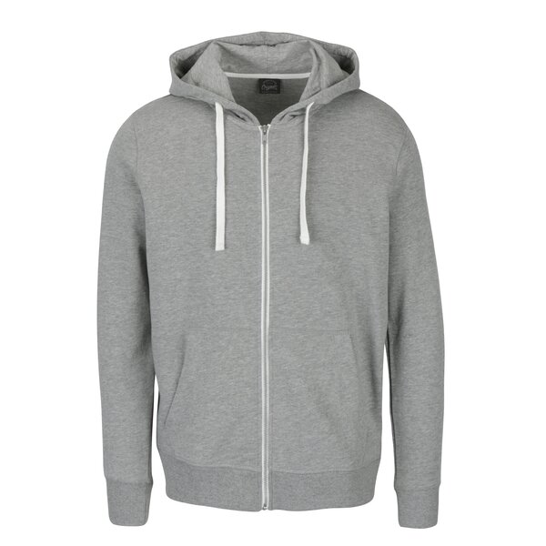 Hanorac gri melanj cu fermoar Jack & Jones Holmen