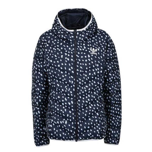 Geaca bleumarin cu print pete adidas Originals Slim