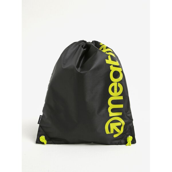 Rucsac negru&verde deschis cu print logo Meatfly Buck
