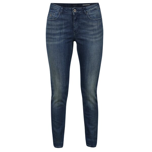 Blugi skinny albastri cu aspect decolorat Scotch & Soda