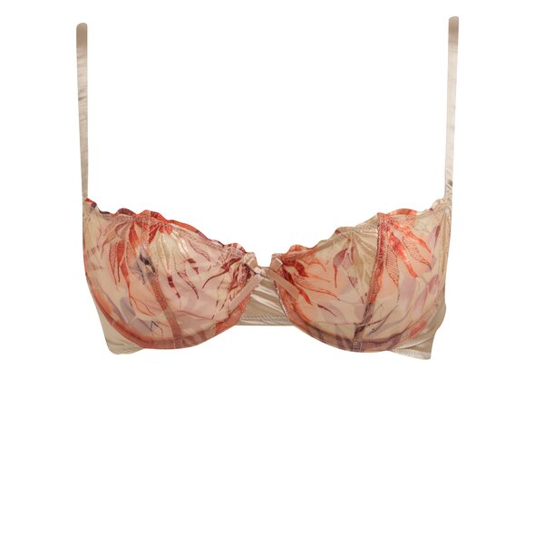 Sutien push up din tulle cu broderie florala Eden Lingerie