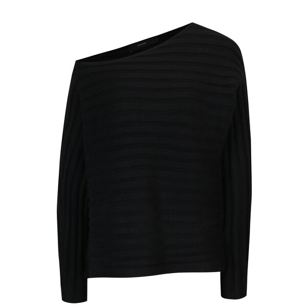 Pulover negru cu decupaj pe un umar VERO MODA Clearlake