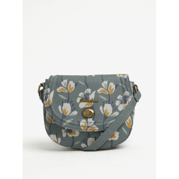 Geanta crossbody verde cu model floral Brakeburn