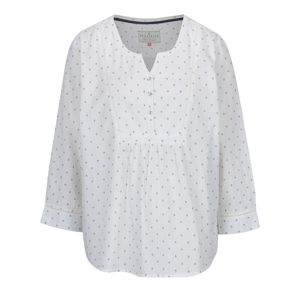 Bluza alba cu print - Brakeburn