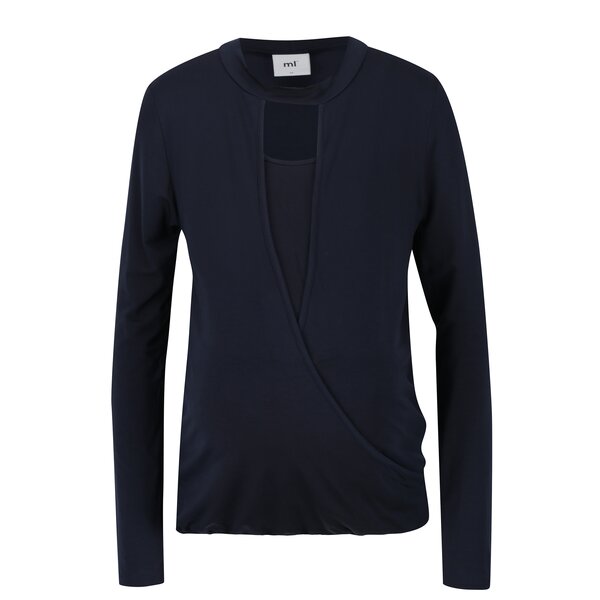 Bluza bleumarin cu decolteu pentru alaptare Mama.licious Marcel
