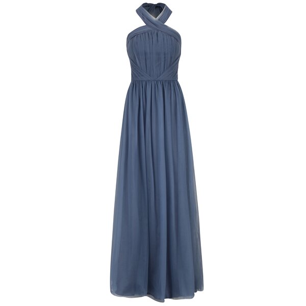Rochie maxi albastra de inspiratie romana Chi Chi London Alessia