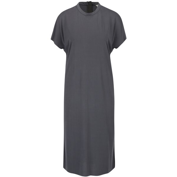 Rochie lunga gri cu slituri laterale - Selected Femme Sophie