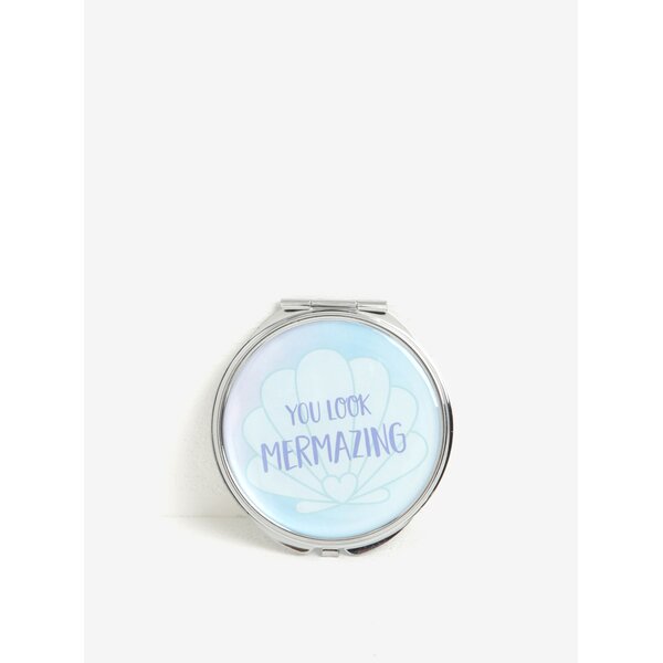Oglinda dubla compacta bleu cu mesaj - Sass & Belle Mermaid Treasures