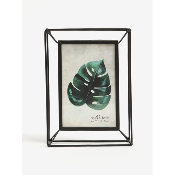 Rama foto metalica neagra minimalista - Sass & Belle Metal