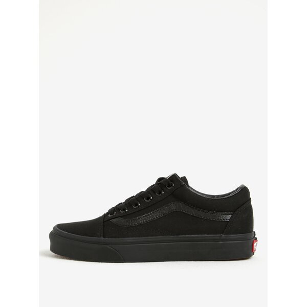 Teniși unisex negri cu șireturi - VANS Old Skool