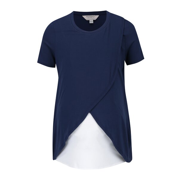 Tricou albastru & alb pentru femei insarcinate si lauze Dorothy Perkins Maternity