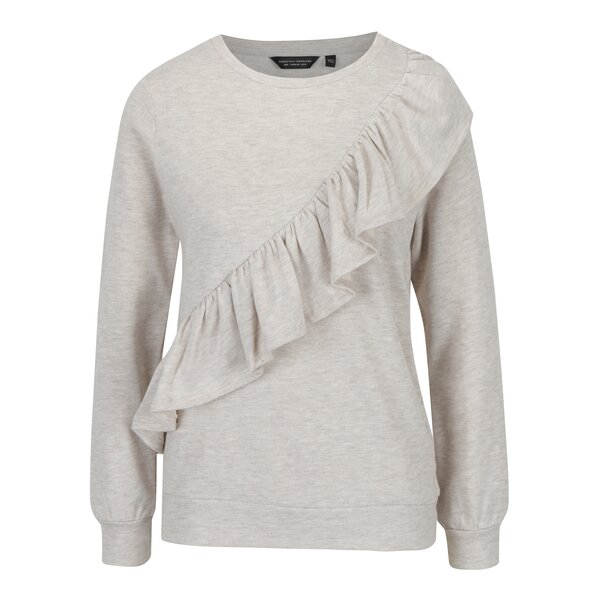 Bluza bleumarin cu volane pe partea frontala Dorothy Perkins