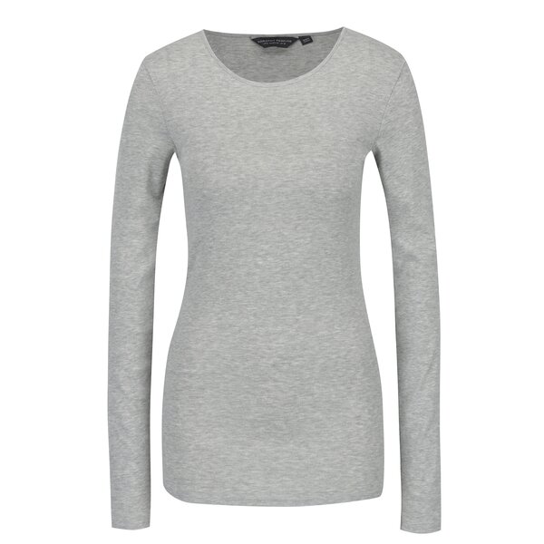 Bluza basic gri deschis melanj - Dorothy Perkins