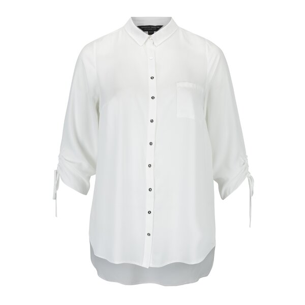 Bluza alba cu maneci 3/4 Dorothy Perkins Curve