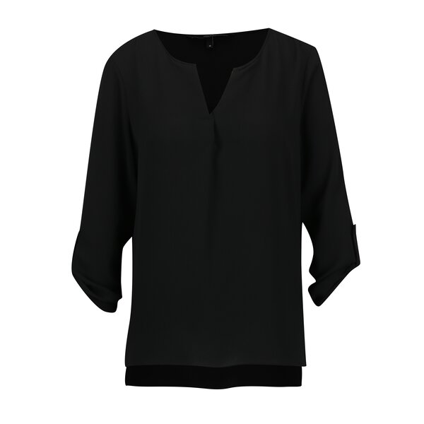 Bluza neagra cu maneci 3/4 - VERO MODA