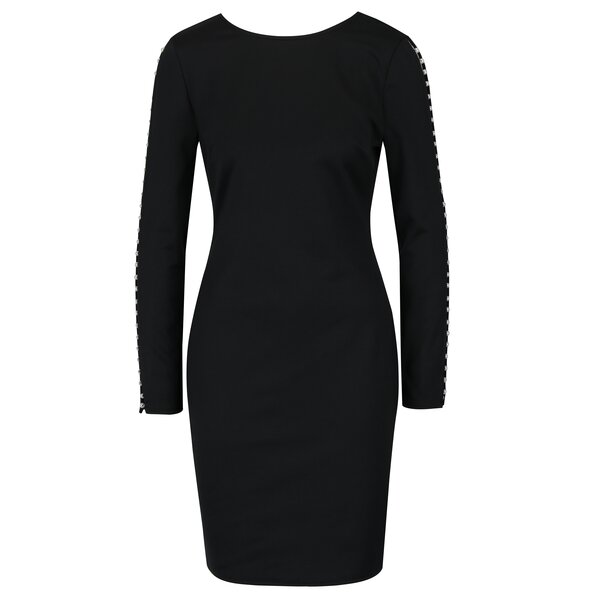 Rochie neagra cu decupaje si margele aplicate pe umeri Dorothy Perkins