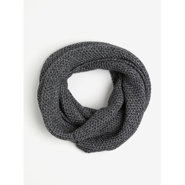 Fular circular bleumarin cu aspect stralucitor - ONLY Abigail